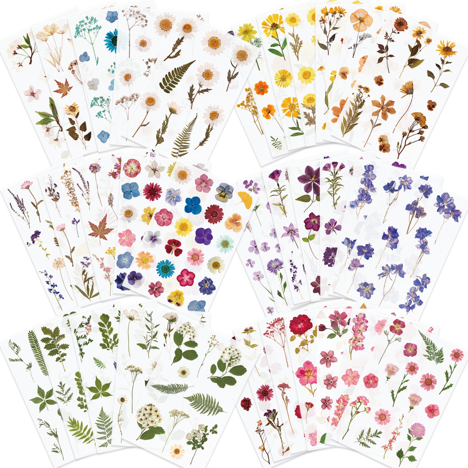 GOOD DAY Blooming Flower Stickers for Scrapbooking and Art Journal