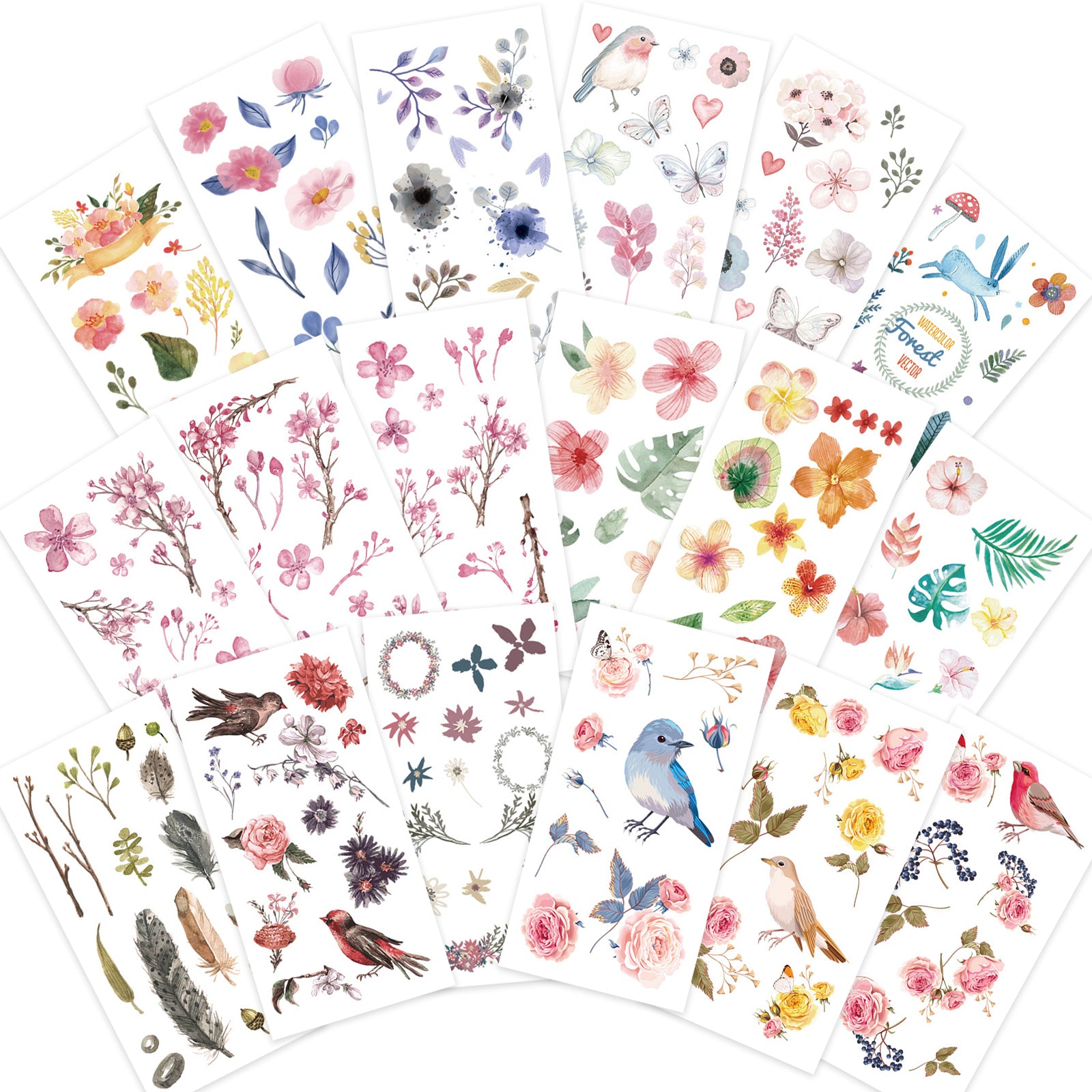 Boho Floral Sticker Sheet | Bullet Journal Stickers | Planner Stickers